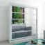 180 cm breiter Kleiderschrank mit 10 Fächern und 2 Türen | Farbe: Weiß Abbildung