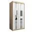 1 Meter breiter Kleiderschrank mit 2 Türen | Farbe: Sonoma Eiche / Weiß Abbildung