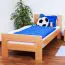 Bettrahmen für Kinder / Kinderbett 90 x 190 cm | Massivholz: Buche | Natur Lackiert | besonders hohe Qualität Abbildung