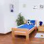 Bettrahmen für Kinder / Kinderbett 90 x 190 cm | Massivholz: Buche | Natur Lackiert | besonders hohe Qualität Abbildung