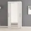 1 Meter breiter Kleiderschrank mit 2 Türen | Farbe: Weiß Abbildung