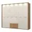 272 cm breiter Kleiderschrank mit 6 Türen, 7 Fächern und 2 Schubladen | Farbe: Beige | Tiefe: 56 cm Abbildung