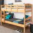 Etagenbett für Jugendliche 90 x 190 cm | Massivholz: Buche | Natur Lackiert | umbaubar in 2 Einzelbetten | inkl. Rollroste Abbildung