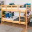 Etagenbett für Jugendliche 120 x 190 cm | Massivholz: Buche | Natur Lackiert | umbaubar in 2 Einzelbetten | inkl. Rollroste Abbildung