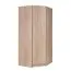 94 cm breiter Kleiderschrank mit 1 Tür | Kleiderstange | Farbe: Eiche Abbildung