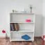 Regal - 100 cm breit, Kiefer Holz-Massiv, Farbe: Weiß Abbildung