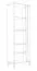Vitrine Sisamon 06, Farbe: Eiche Artisan / Weiß - Abmessungen: 188 x 66 x 35 cm (H x B x T)