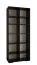 Moderner Kleiderschrank mit zwei Kleiderstangen Beskiden 12, Farbe: Schwarz - Abmessungen: 236 x 100 x 47 cm (H x B x T)