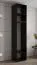 Kleiderschrank mit stylischen Design Karpaten 14, Farbe: 14, Farbe: Schwarz - Abmessungen: 236,5 x 50 x 47 cm (H x B x T)