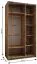 Kleiderschrank / Schiebetürenschrank | 6 Fächer | 245,5 x 140 x 65 cm | 6 Einlegeböden | 2 Kleiderstangen | 2 Schiebetüren | Farbe: Weiß | Soft-Close