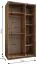 Kleiderschrank / Schiebetürenschrank | Soft-Close | 6 Fächer | 2 Schiebetüren | 6 Einlegeböden | 2 Kleiderstangen | Farbe: Weiß | 245,5 x 120 x 64 cm