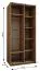 Kleiderschrank / Schiebetürenschrank | 2 Schiebetüren | 245,5 x 110 x 64 cm | Soft-Close | Spiegel | 6 Fächer | 2 Kleiderstangen | Farbe: Kaschmir