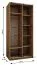 Kleiderschrank / Schiebetürenschrank | 6 Fächer | 2 Kleiderstangen | 2 Schiebetüren | Spiegel | Soft-Close | Farbe: Weiß | 245,5 x 120 x 64 cm