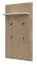 Garderobe Gataivai 15, Farbe: Beige Hochglanz / Walnuss - 128 x 70 x 22 cm (H x B x T)