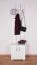 Garderobe Potes 02, Farbe: Weiß - 209 x 50 x 37 cm (H x B x T)