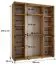 Kleiderschrank Tharo mit Schiebetüren, Weiß/Schwarz gehalten, modern, viel Stauraum, auch für Wohnzimmer geeignet, Anti Staubbürsten, 235,2 x 200 x 45 cm