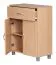 Kleine Kommode, Farbe: Buche / Grau - Abmessungen: 75 x 60 x 30 cm (H x B x T), vielseitig einsetzbar