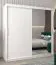 2 Meter breiter Kleiderschrank mit 2 Türen | Farbe: Weiß Abbildung