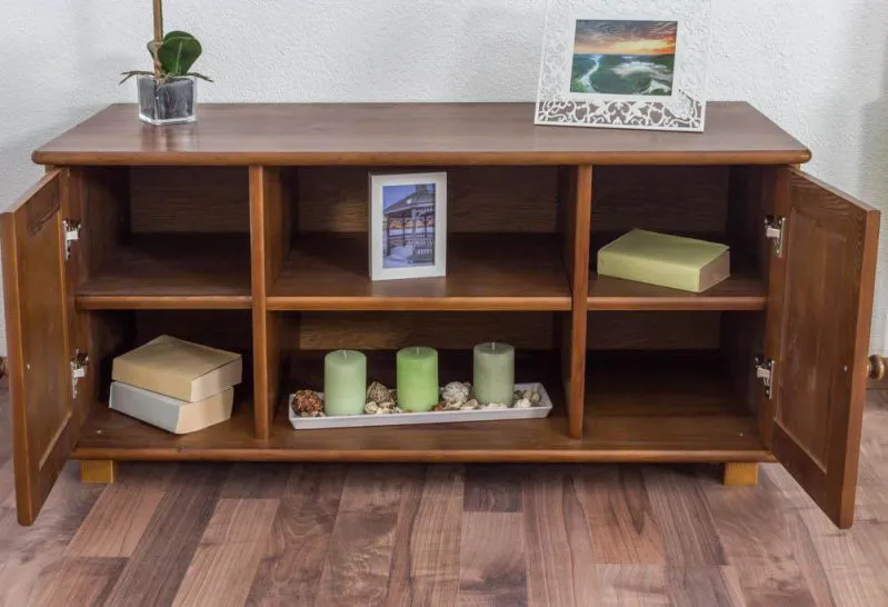 TV-Unterschrank Massivholz Farbe: Eiche 55x118x47 cm Abbildung