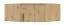 Schrankaufsatz Hannut 29, Farbe: Eiche Artisan - Abmessungen: 40 x 95 x 95 cm (H x B x T)