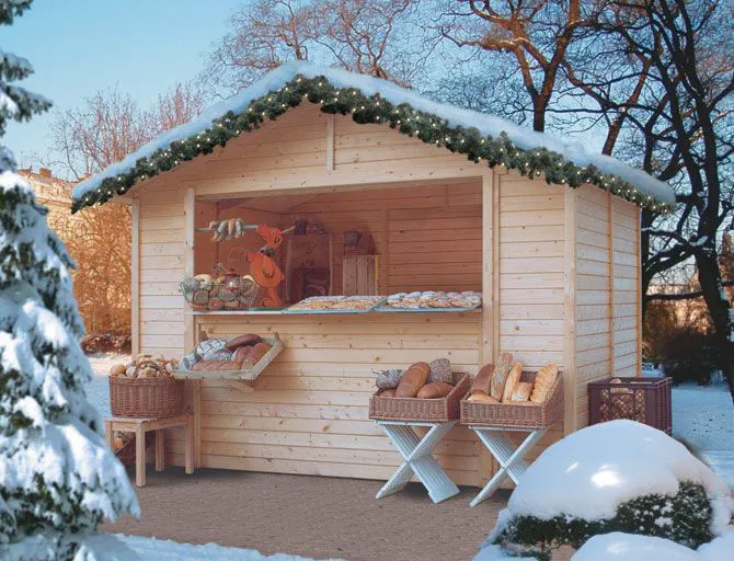 Verkaufshaus 2 naturbelassen, Grundfläche: 6,1m²
