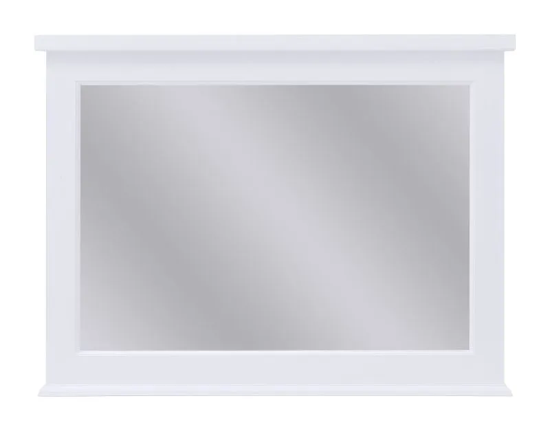 Spiegel Rasina 33, Farbe: Weiß - Abmessungen: 73 x 98 x 5 cm (H x B x T)