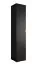Kleiderschrank mit eleganten Design Karpaten 06, Farbe: Schwarz - Abmessungen: 236,5 x 50 x 47 cm (H x B x T)