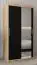 1 Meter breiter Kleiderschrank mit 2 Türen | Farbe: Sonoma Eiche Abbildung