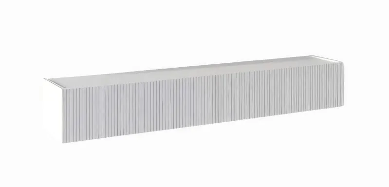 TV-Unterschrank / Hängeschrank | 2 Fächer | schlicht | 180 x 40 x 28 cm | Weiß | 2 Türen | für Wohnzimmer | hochwertig Verarbeitet