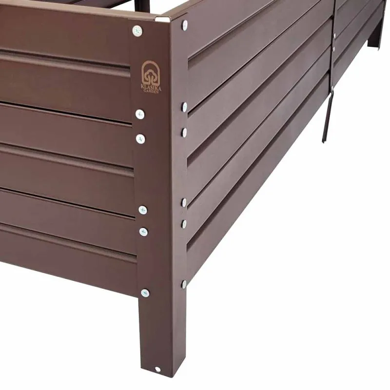 Hochbeet 01, Farbe: Braun - Abmessungen: 150 x 75 cm (L x B)