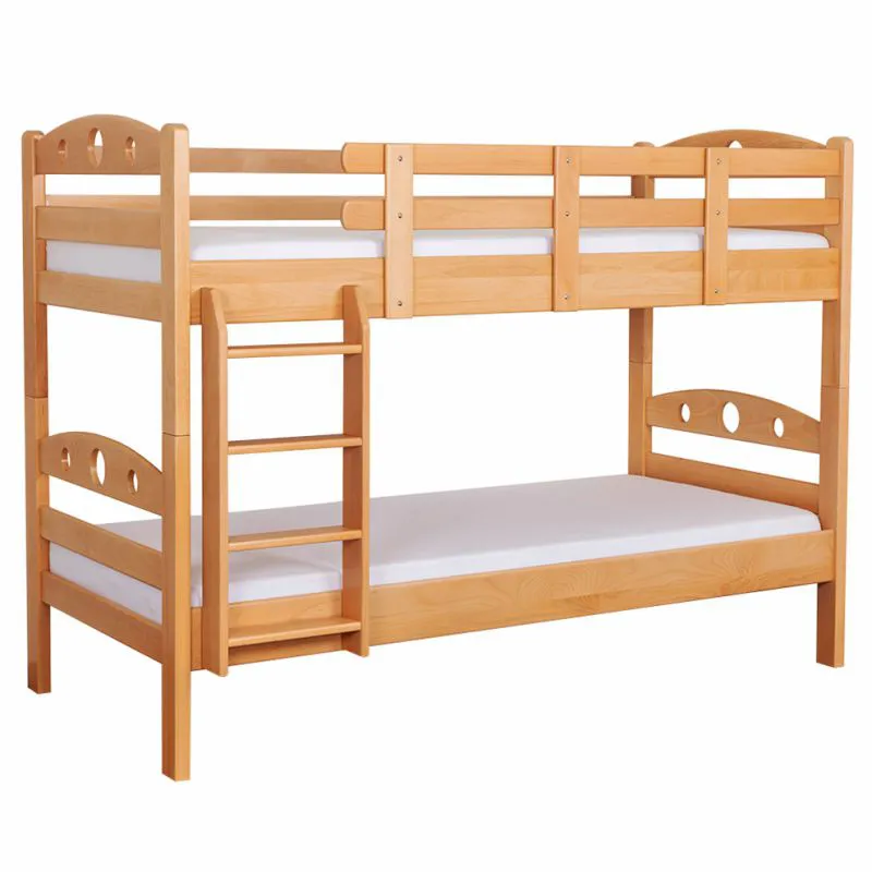 Massivholz Etagenbett für Kinder und Jugendliche | Matratzenmaß: 90 x 190 cm | Natur Lackiert | umbaubar in 2 Einzelbetten | Premium-Qualität | inkl. Rollroste Abbildung