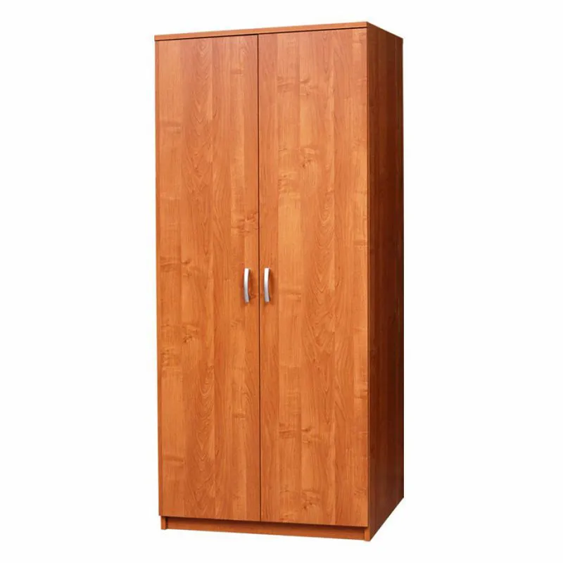 Schmaler 80 cm breiter Kleiderschrank mit 2 Türen | Farbe: Erle Abbildung