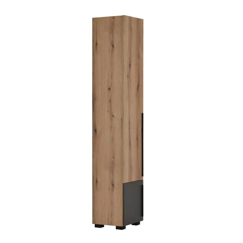 Schmaler 40 cm breiter Kleiderschrank mit 2 Türen | Farbe: Eiche Abbildung