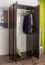 Kleiderschrank Kiefer Vollholz massiv Nussfarben 007 - Abmessung 190 x 80 x 60 cm (H x B x T)