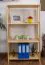 Regal, Küchenregal, Wohnzimmerregal, Bücherregal - 70 cm breit, Kiefer Holz-Massiv, Farbe: Natur Abbildung