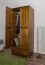 Echtholz-Kleiderschrank, Farbe: Eiche 190x80x60 cm Abbildung