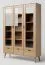 Vitrine Eiche massiv natur Aurornis 12 - Abmessungen: 200 x 142 x 40 cm (H x B x T)