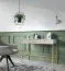 Moderner Schreibtisch Worthing 63, Farbe: Grau / Gold - Abmessungen: 78 x 104 x 50 cm (H x B x T)