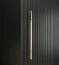 Kleiderschrank im modernen Design Jotunheimen 112, Farbe: Schwarz - Abmessungen: 208 x 100,5 x 62 cm (H x B x T)