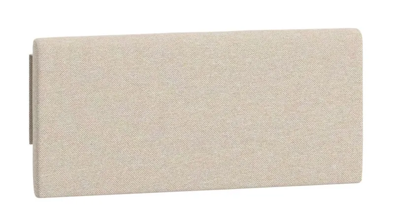 Kopfteilpolsterung für Einzelbett / Gästebett Aegir 38 / 39 / 40, Farbe: Beige, Maße: 34 x 75 x 4 cm