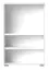 Schuhschrank Garim 50, Farbe: Weiß Hochglanz - Abmessungen: 117 x 76 x 35 cm (H x B x T)