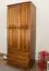 Massivholz-Kleiderschrank, Farbe: Eiche 190x80x60 cm Abbildung
