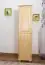Massivholz-Kleiderschrank, Farbe: Natur 190x47x60 cm Abbildung