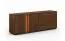 TV-Unterschrank Sienne 07, aus Wildeiche massiv, Push-to-open, in Tabacco geölt, gebürstet, sechs Fächer, inkl. LED-Beleuchtung, Maße: 60 x 165 x 43,5 cm