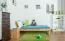 Jugendbett Wooden Nature 01 Eiche massiv geölt - Liegefläche 100 x 200 cm (B x L)