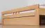 Jugendbett "Easy Premium Line" K8/1 inkl. 1 Abdeckblende, 180 x 200 cm Buche Vollholz massiv Natur