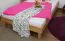 Futonbett / Massivholzbett Wooden Nature 04 Eiche geölt - Liegefläche 120 x 200 cm (B x L)
