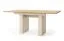 Esstisch | ABS-Kantenschutz | 75,3 x 90 x 140 - 185 cm | eckig | ausziehbar | ABS-Kantenschutz | Farbe: Eiche / Kaschmir | Tamino 06 | Beine: Kaschmir