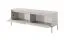 Schlichtes TV-Möbel mit Push-to-open Funktion Balta 04, Farbe: Beige, zwei Kippfächer, Maße: 53 x 153 x 39,5 cm, Beine: Metall, ABS-Kantenschutz