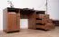 Büro Komplett - Set A Mojokerto, 5-teilig, Farbe: Walnuss / Schwarz